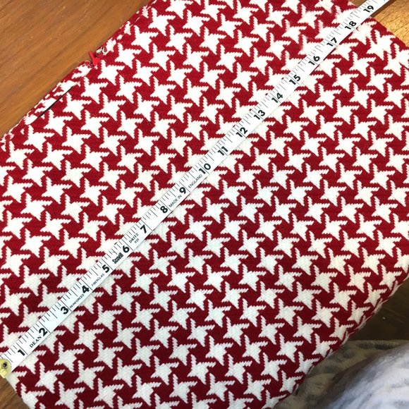Talbots Red & White Wool Houndstooth Pencil Skirt Vtg Size 6 - Picture 11 of 11